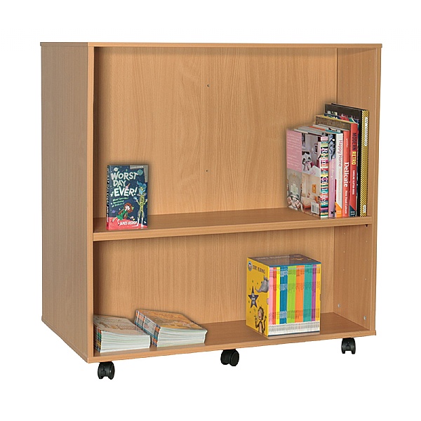 Mobile Double Sided Library Bookcase