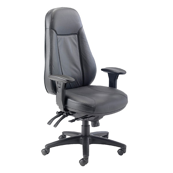 Cheetah II 24 Hour Leather Faced Operator Chair