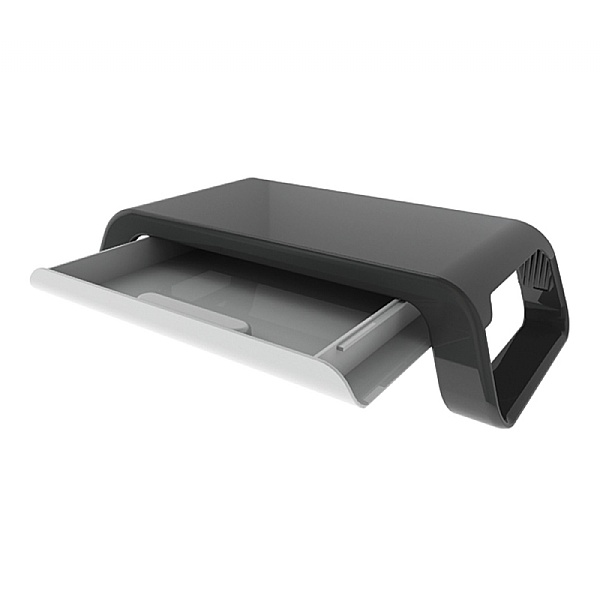 Contour Ergonomics Curved Monitor Stand with Drawer