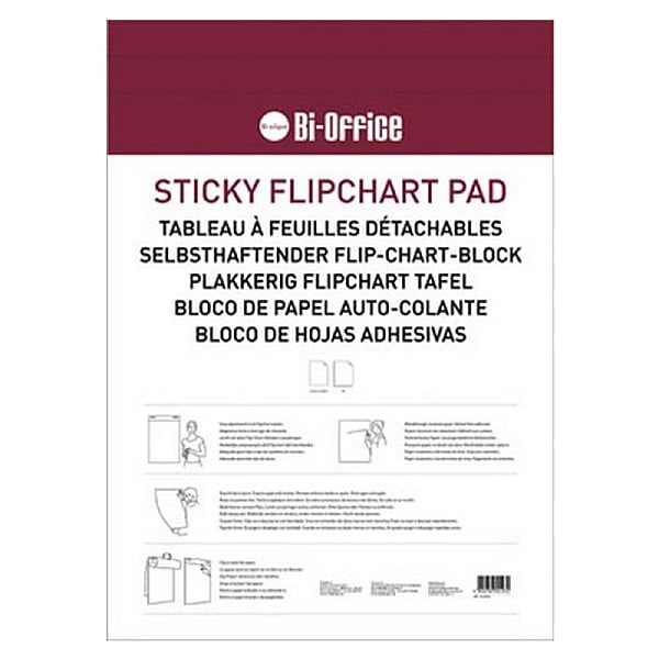 Bi-Office A1 Sticky Flipchart Pads (Pack of 2)