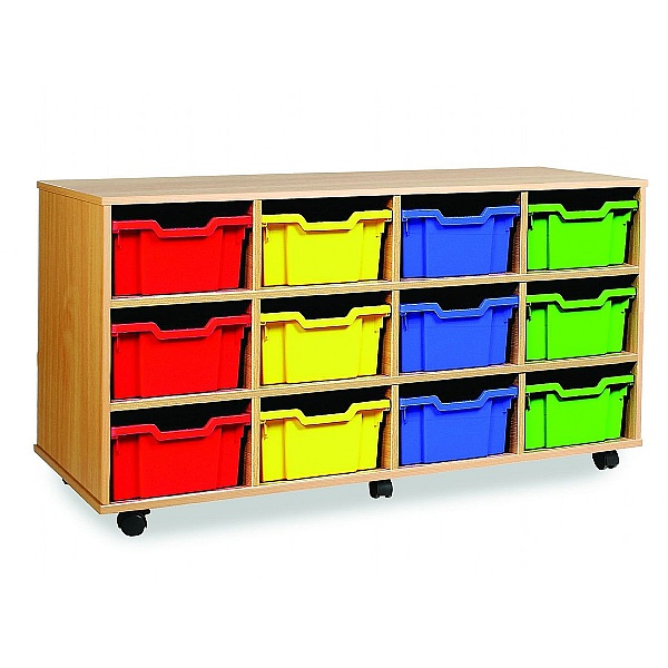 12 Tray Double Mobile Storage