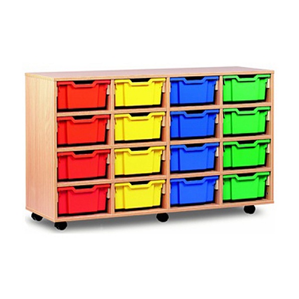 16 Tray Double Mobile Storage