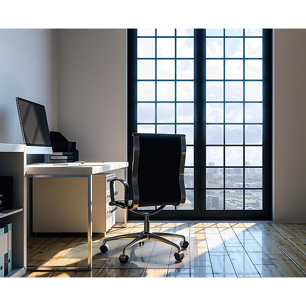 Ultimat Polycarbonate Lipped Hard Floor Chair Mat