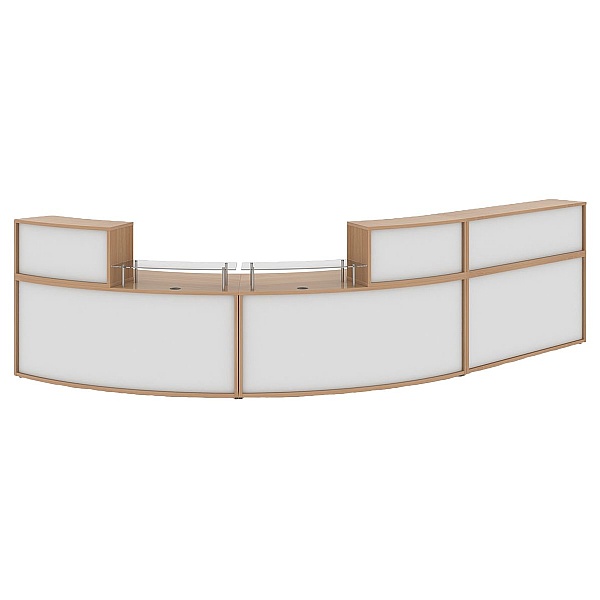Denver Two Tone Extra Large Curved Reception Unit