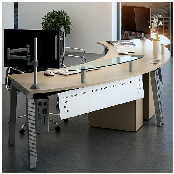 Elite Linnea Complete Executive Reception Desk Bundle