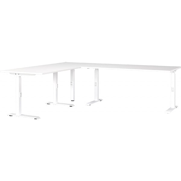 Germania Mailand Height Adjustable L Shaped Desk