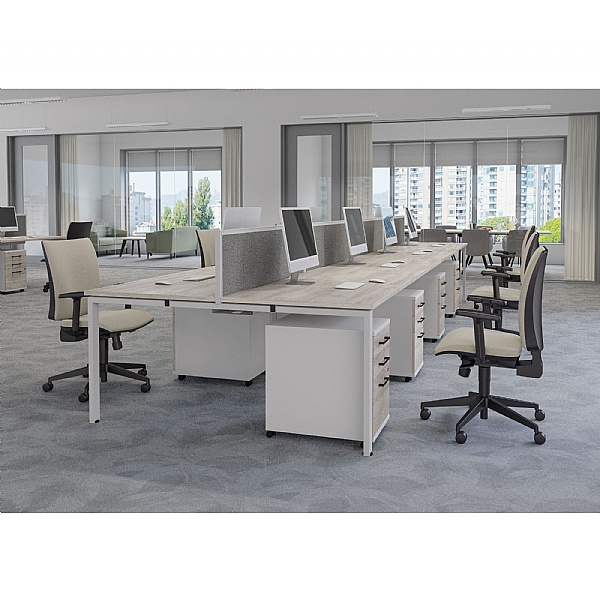 Unity Back to Back Compact Bench Desks