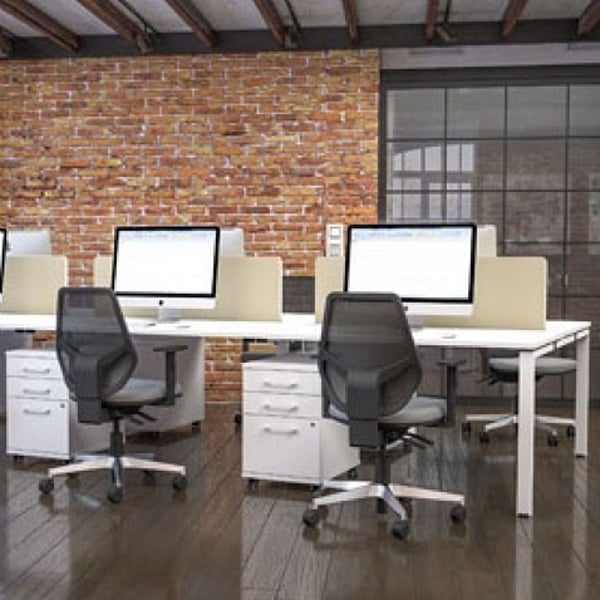 Unity Back to Back Bench Desk Cluster 5