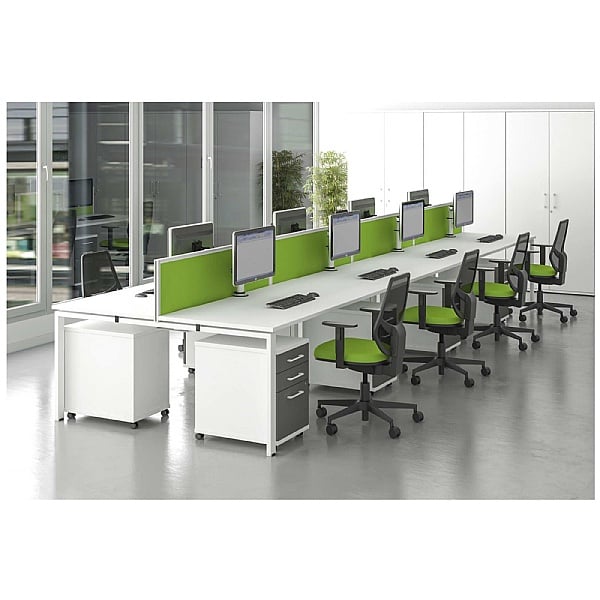 Unity Back to Back Bench Desk Cluster 1