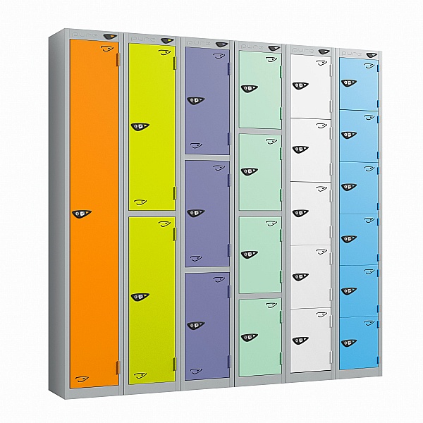 Pure Style Metal Lockers - Antibacterial - Carbon Zero