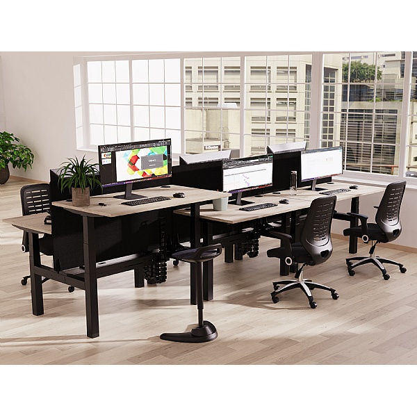 Air Back to Back Compact Standing Desks With USB Ports