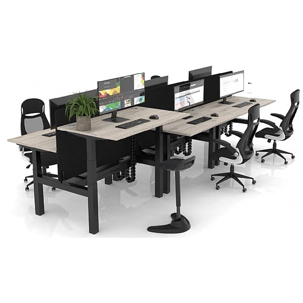 Air Back to Back Standing Desks With USB Ports