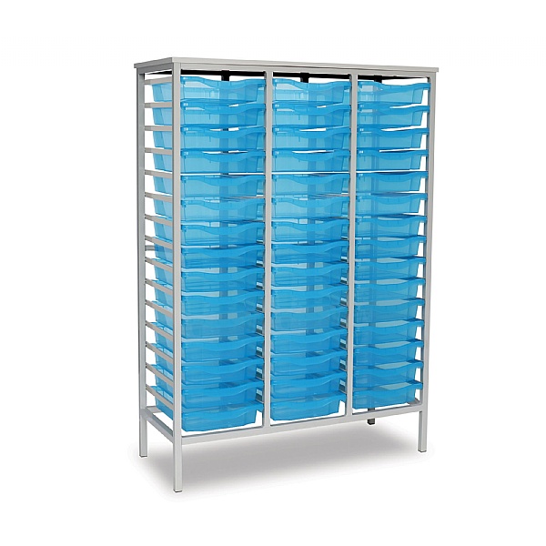 Static Triple Column 45 Tray Storage Unit