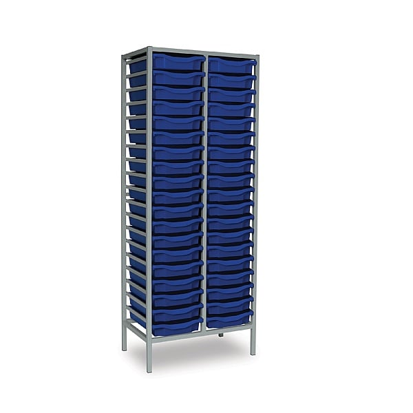 Static Double Column 38 Tray Storage Unit