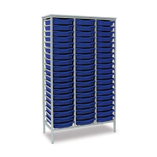 Static Triple Column 57 Tray Storage Unit