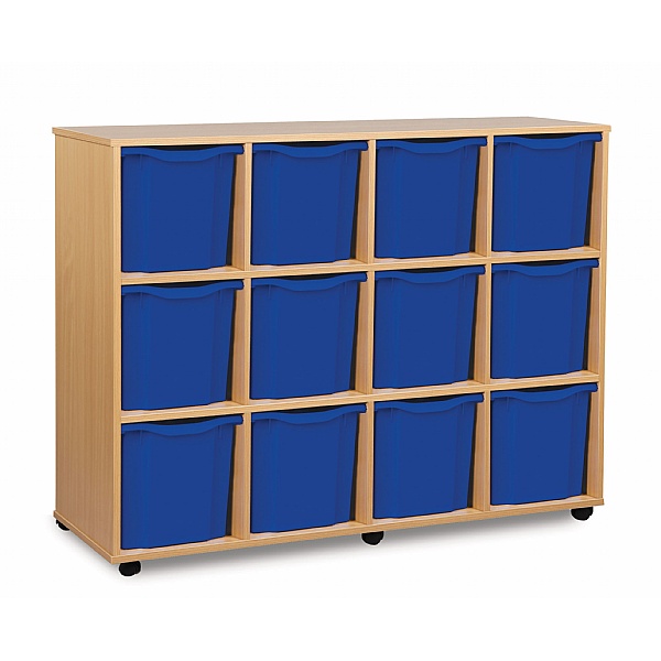 12 Tray Quad Mobile Storage