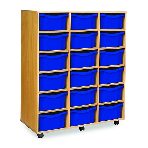 18 Tray Double Mobile Storage