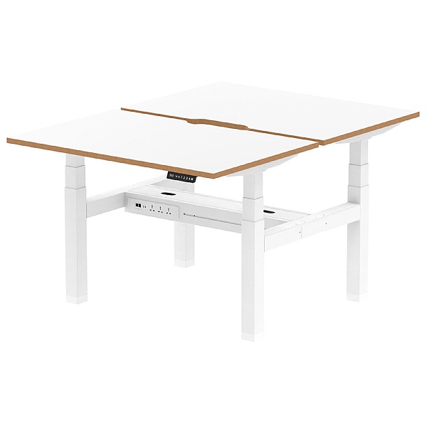 Oslo Air Back to Back Standing Desks With USB Ports