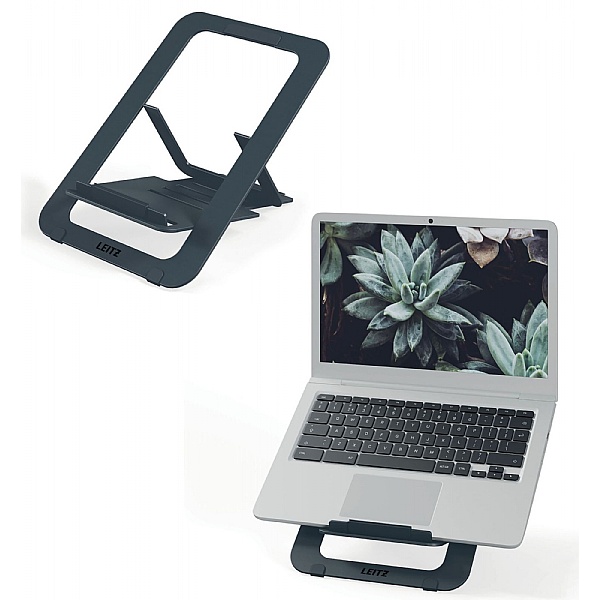 Leitz Ergo Aluminium Ultra-Flat Adjustable Laptop Stand