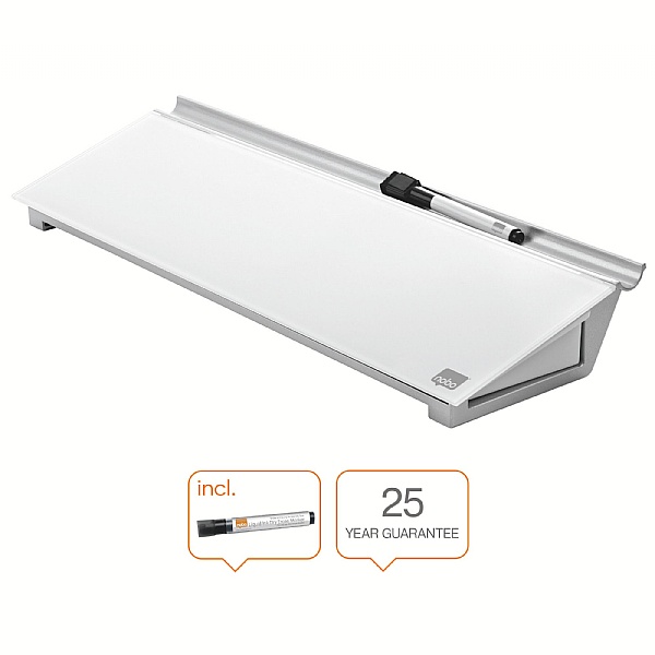 Nobo Glass Dry Wipe Desktop Whiteboard