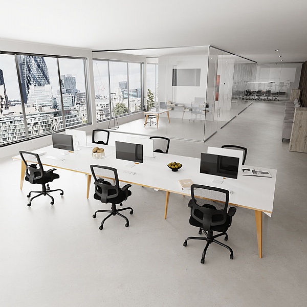 Bianco Single Starter Bench Desk