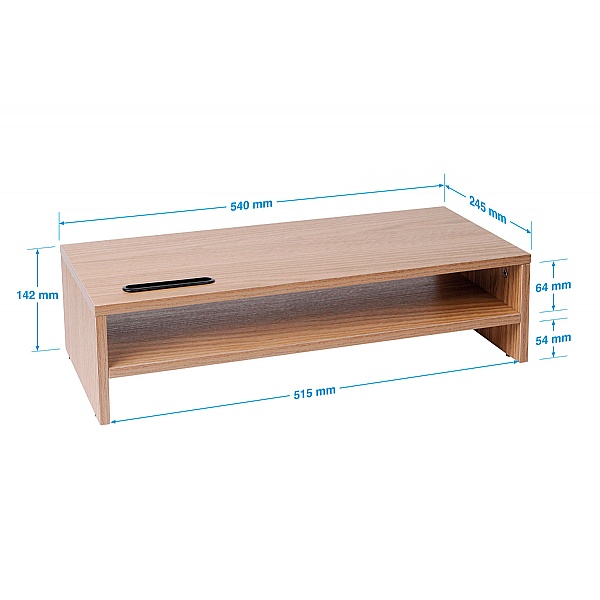 TTAP Wooden Screen Riser with Mobile Phone Holder | OFO