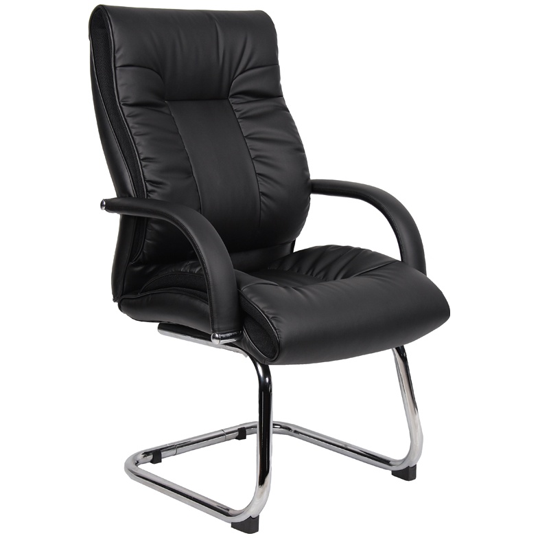 Ashbourne Faux Leather Visitor Chair, Office Visitor Chairs Uk