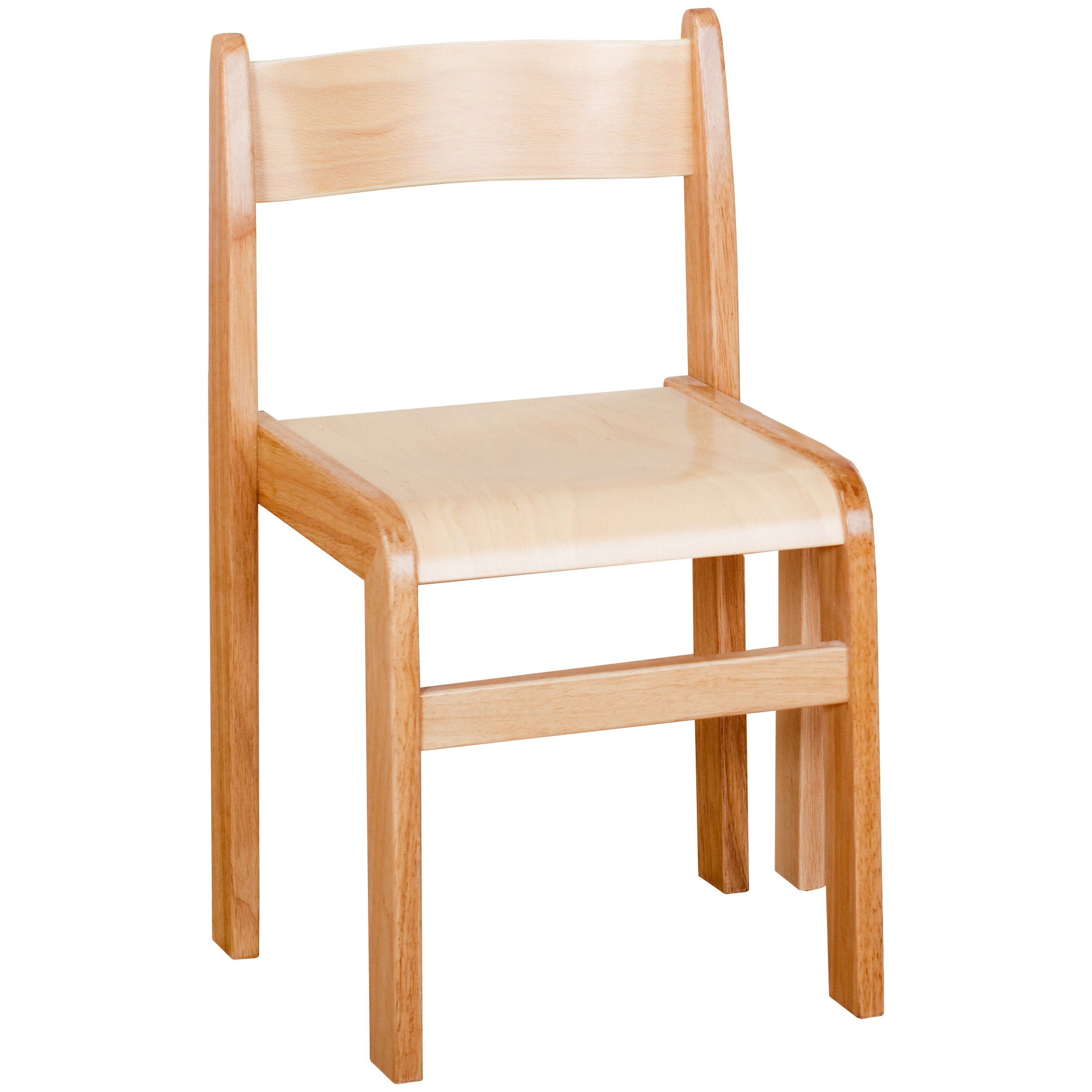 natural wooden stacking chairs pack of 2