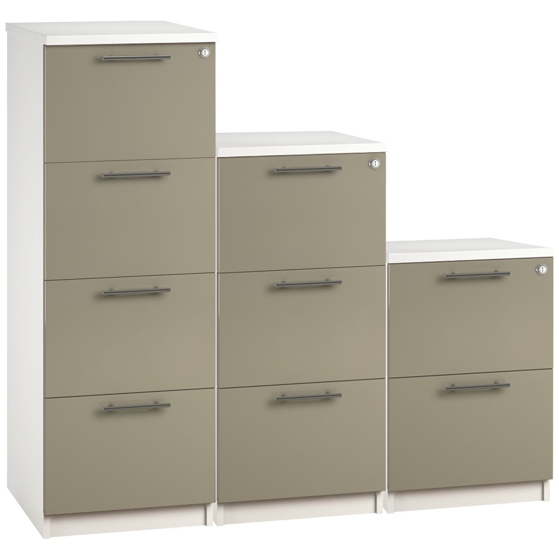 Reflections Stone Grey Filing Cabinets Wooden Filing Cabinets   027546 