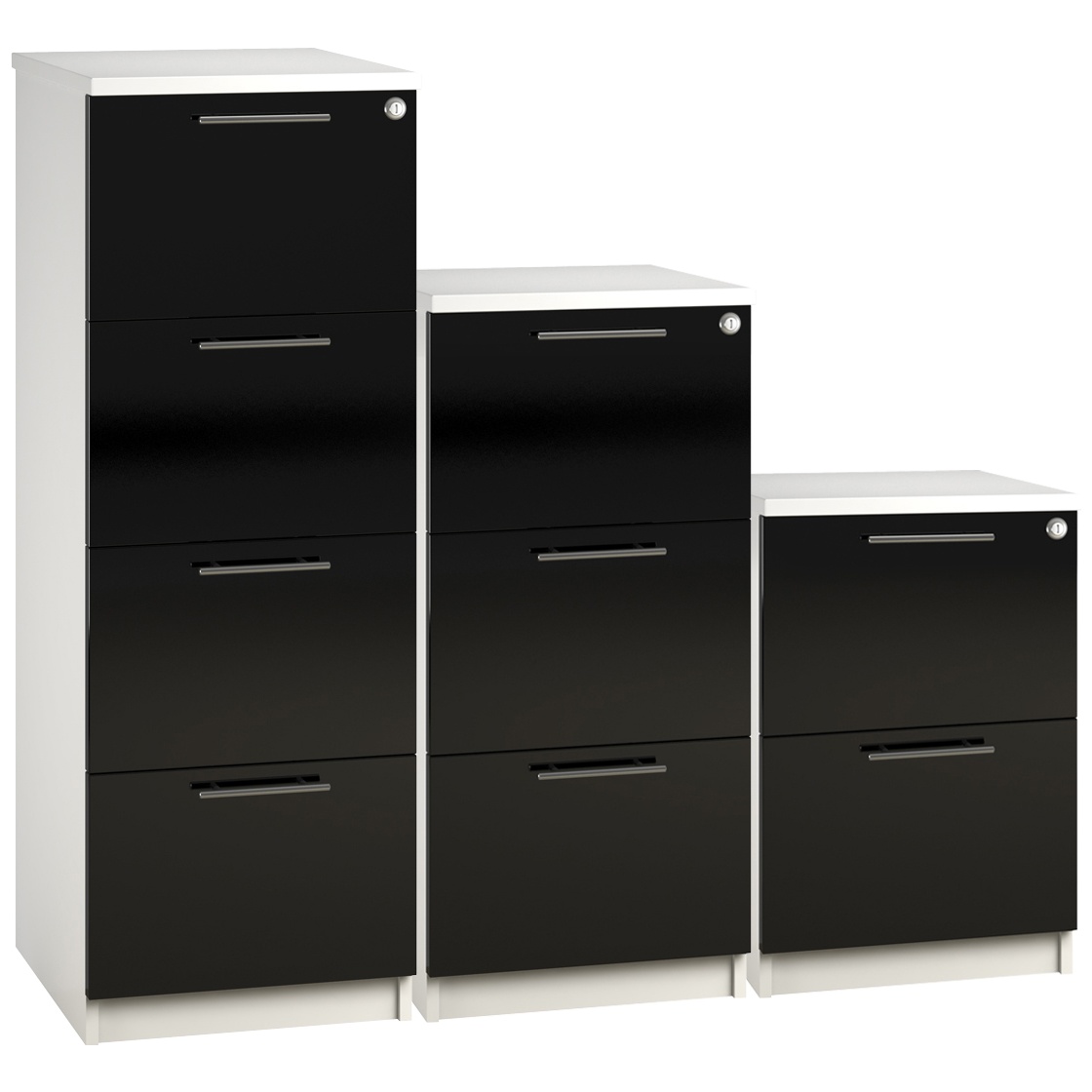 Reflections Black Filing Cabinets Wooden Filing Cabinets