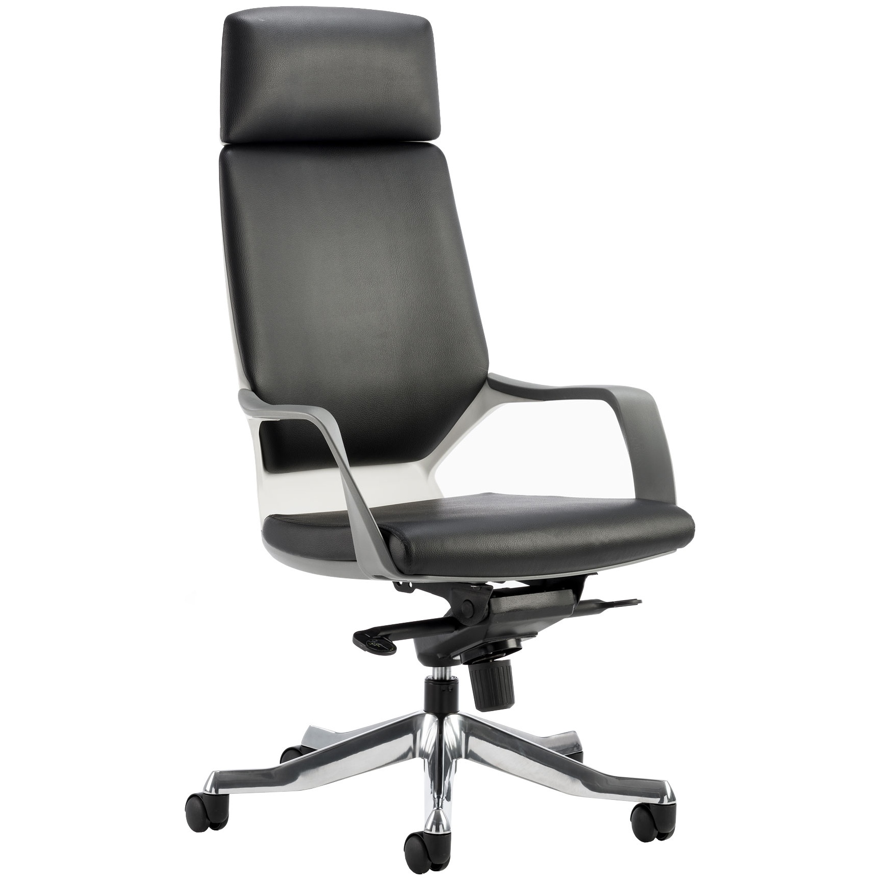Profi Leather Faced Executive Office Chair Black Executive Office Chairs