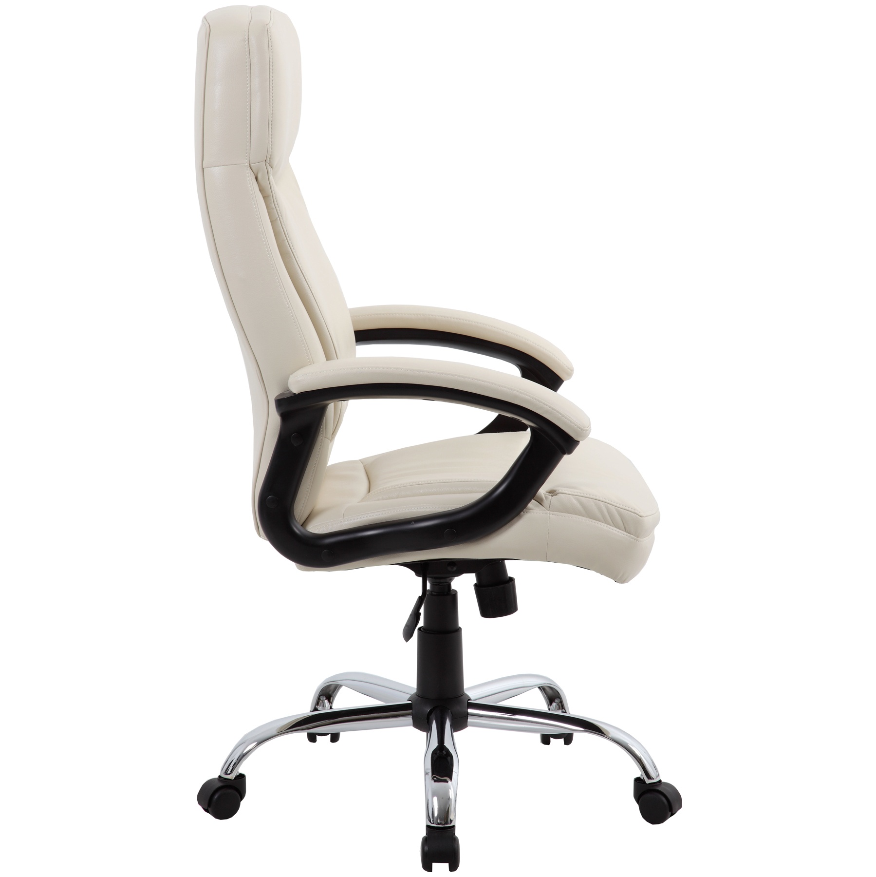 Modena Cream High Back Leather Manager Chairs