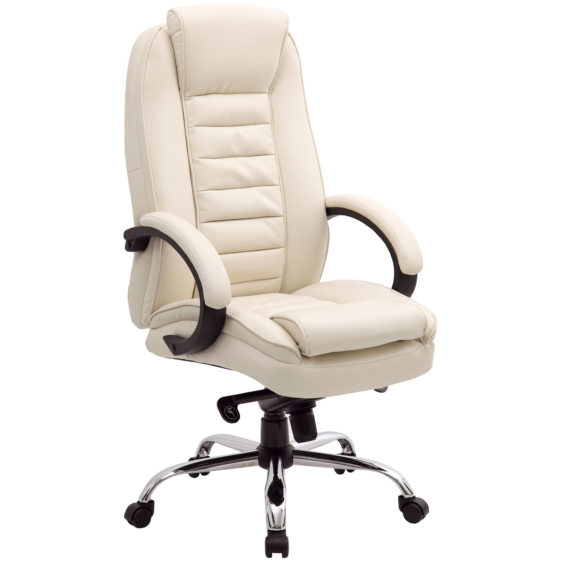 Lucca Cream Executive Leather Office Chairs Executive Office Chairs