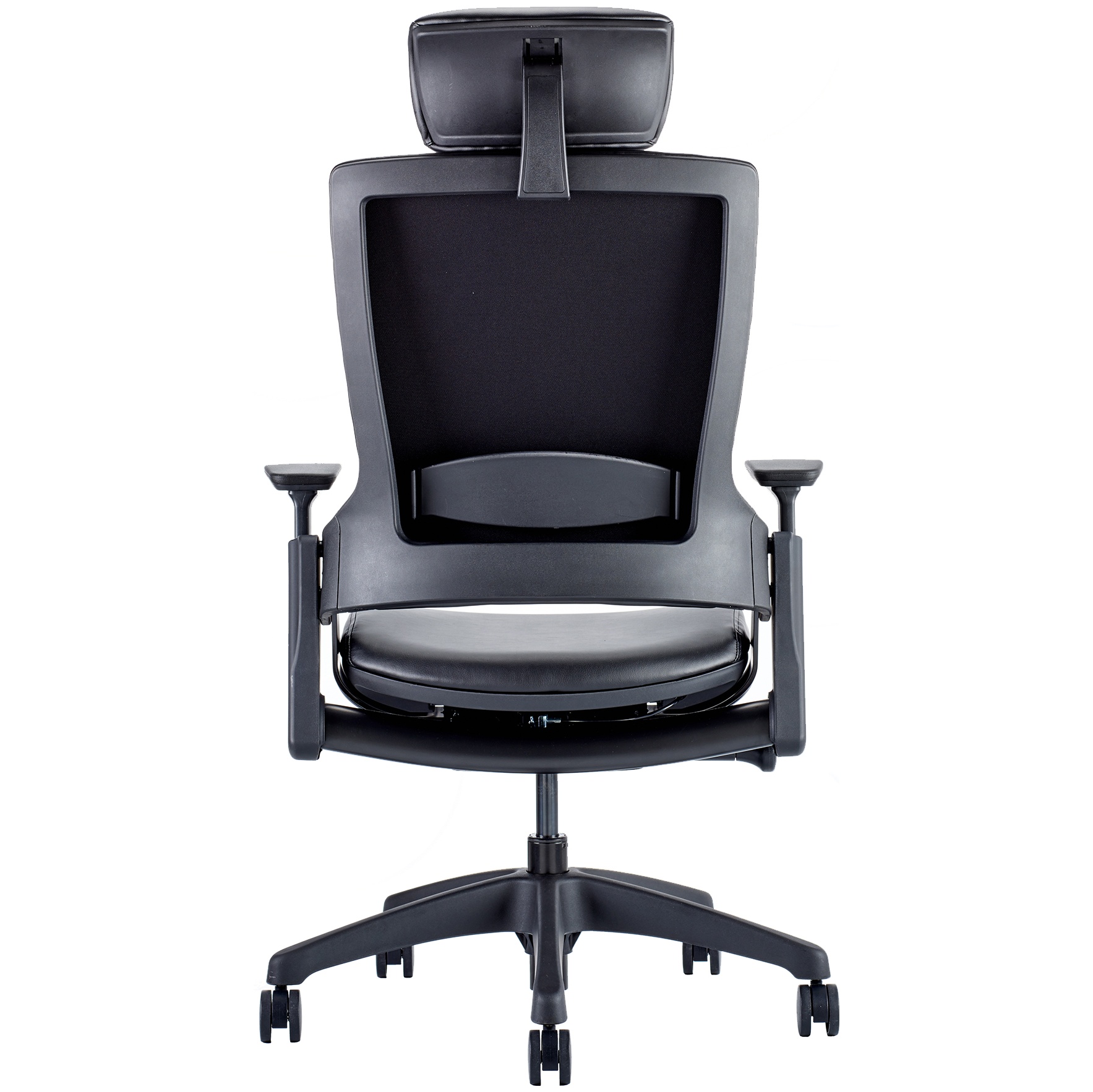 Lucas High Back Leather Task Chair With Headrest Operator / Task Chairs
