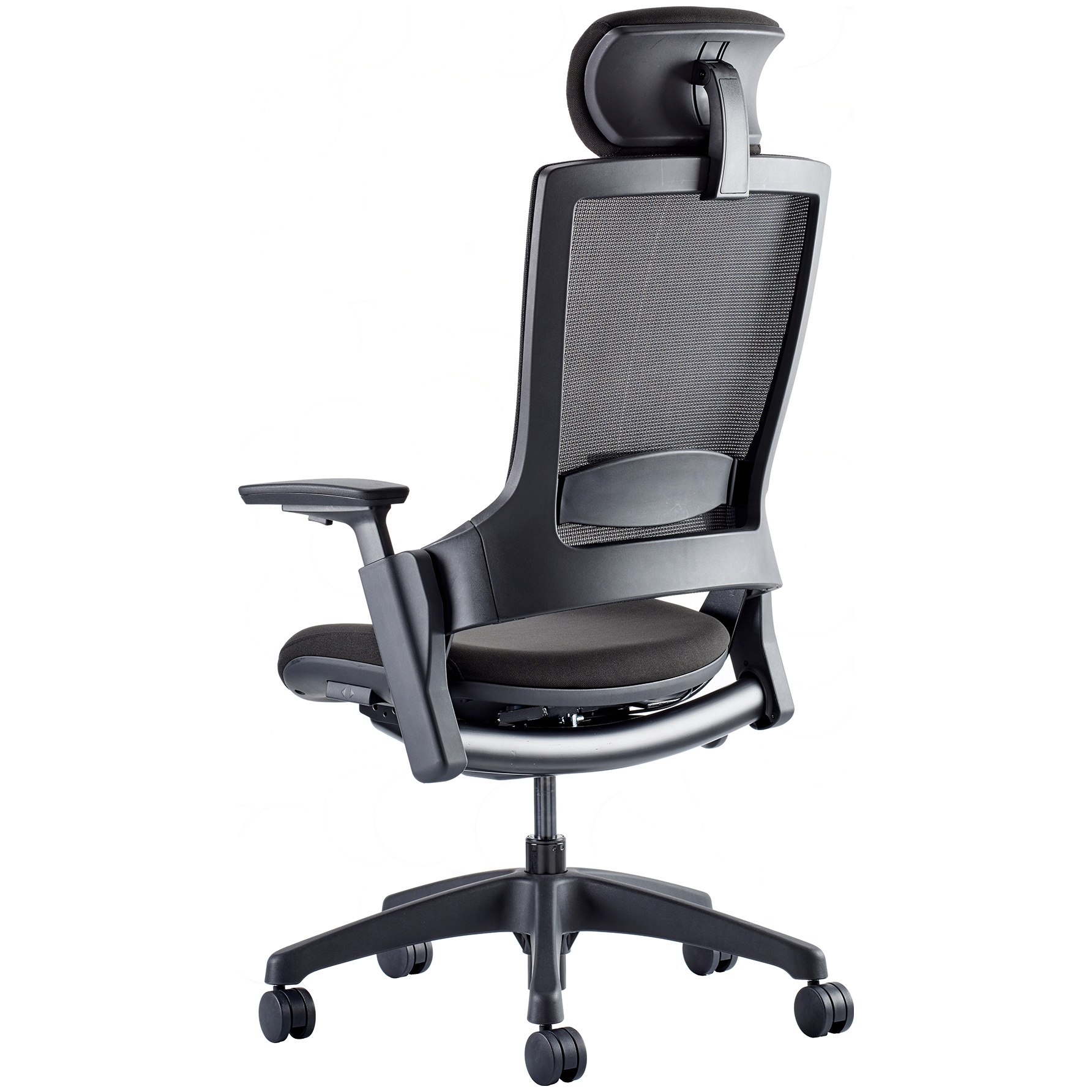 Lucas Mesh Back Task Chair With Headrest Operator / Task Chairs