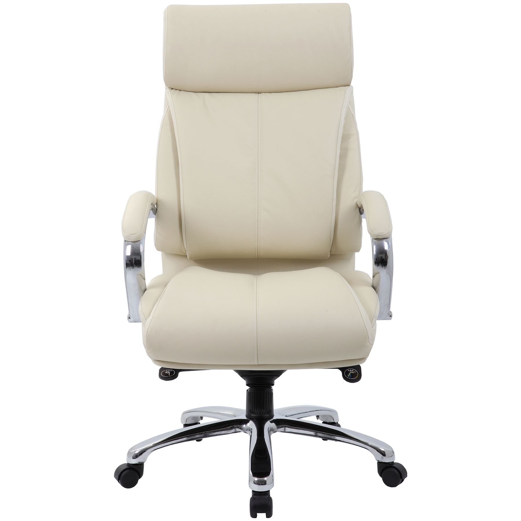 Savona Top Leather Executive Office Chair Cream Executive Office Chairs