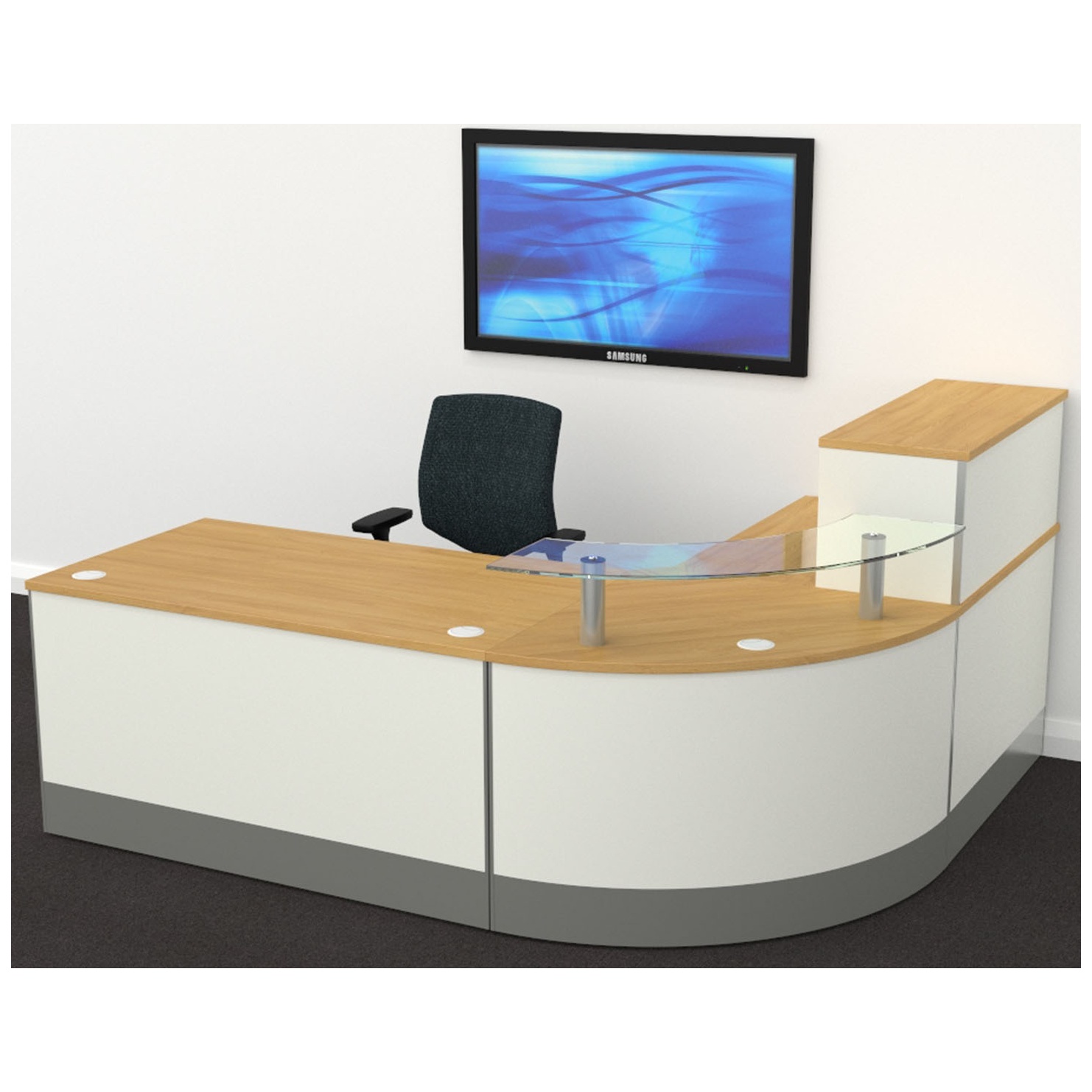 Sven X Range Two Tone Modular Reception Reception Desks