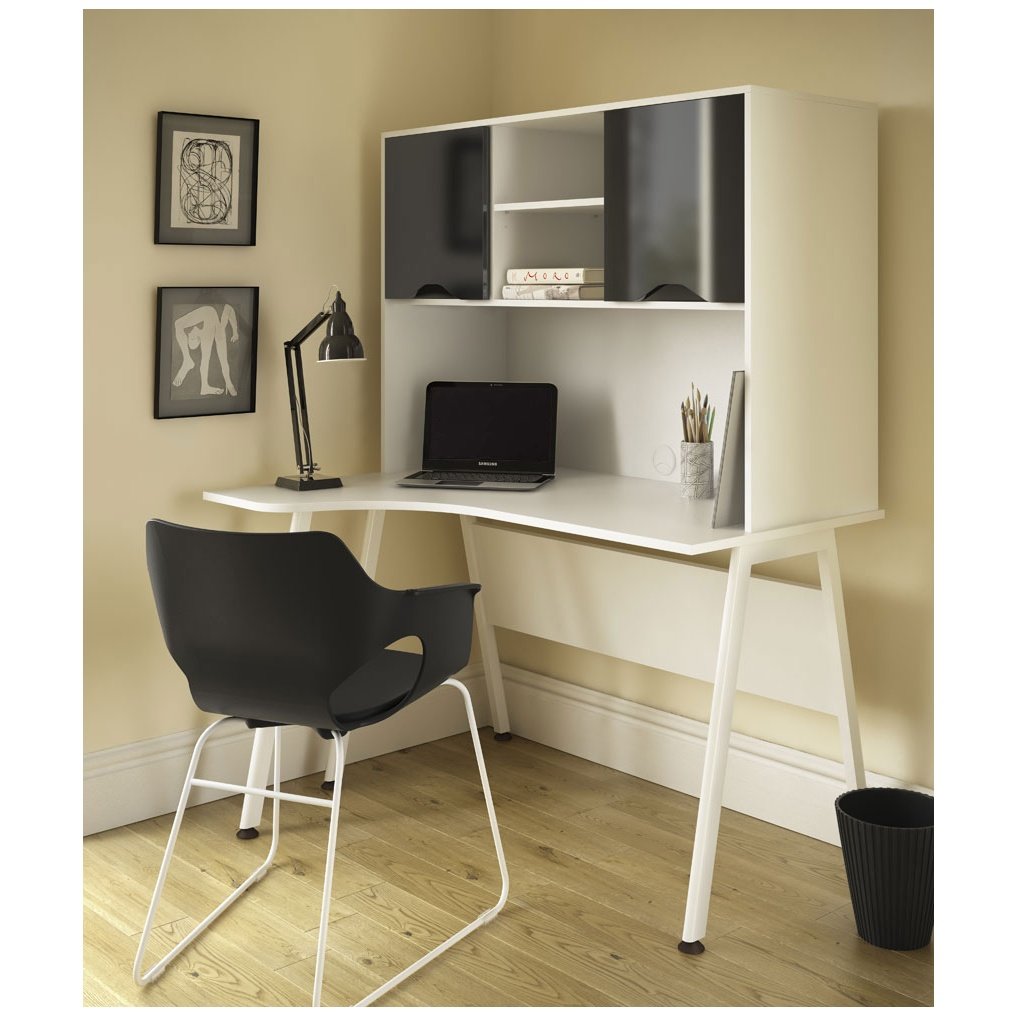 Next Day Aspire Reflections Corner Desk With Closed Storage Home