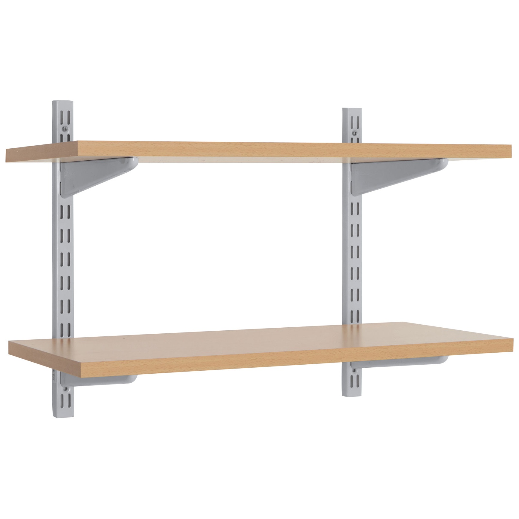 Office Wall Mounted Shelving Kit In Silver Free Uk Delivery