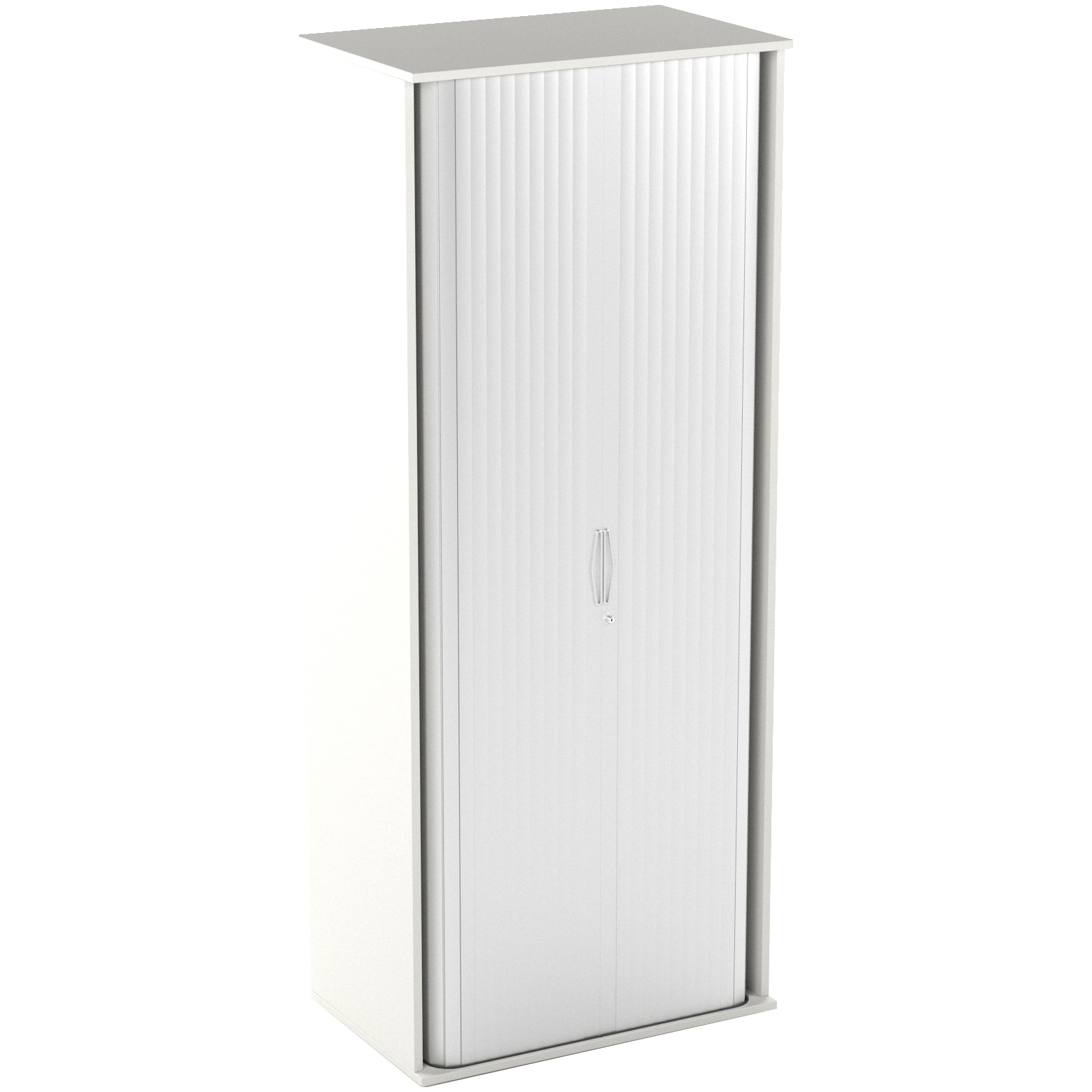 white tambour cupboard