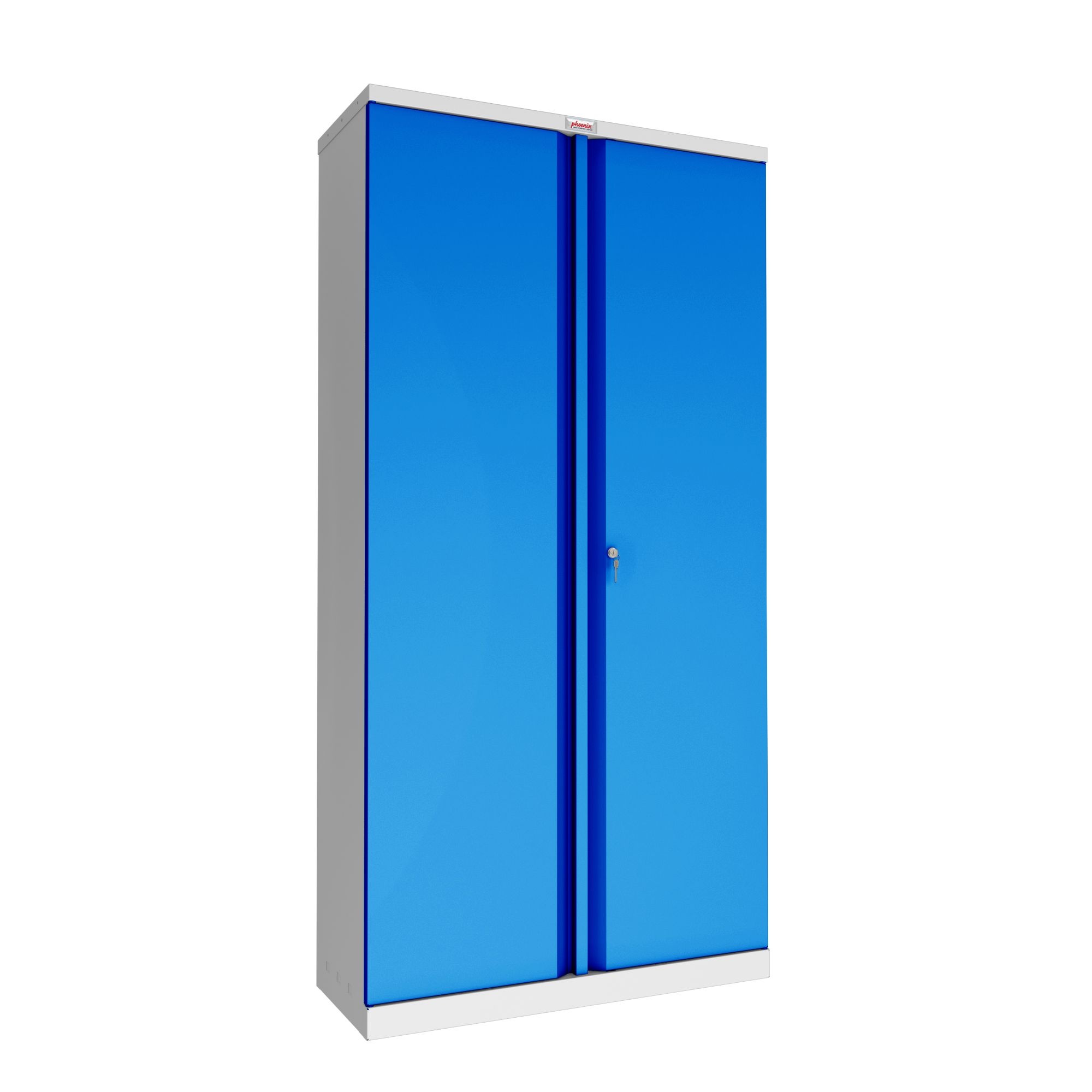 With Steel Cupboards 2 Door Lock Phoenix Storage SCL 4 Shelf Series - Key
