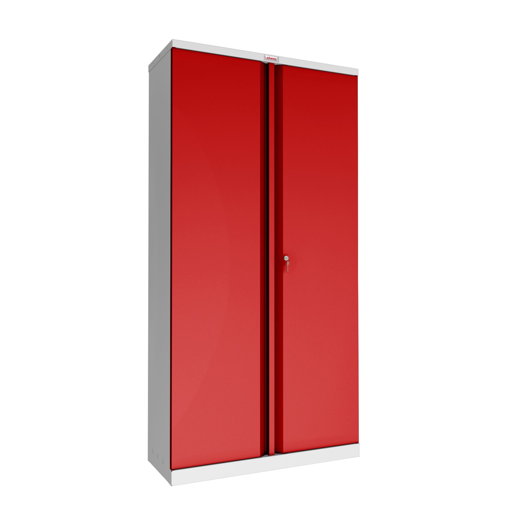 Lock Cupboards - 4 Storage Phoenix 2 Shelf With Steel Series Key Door SCL