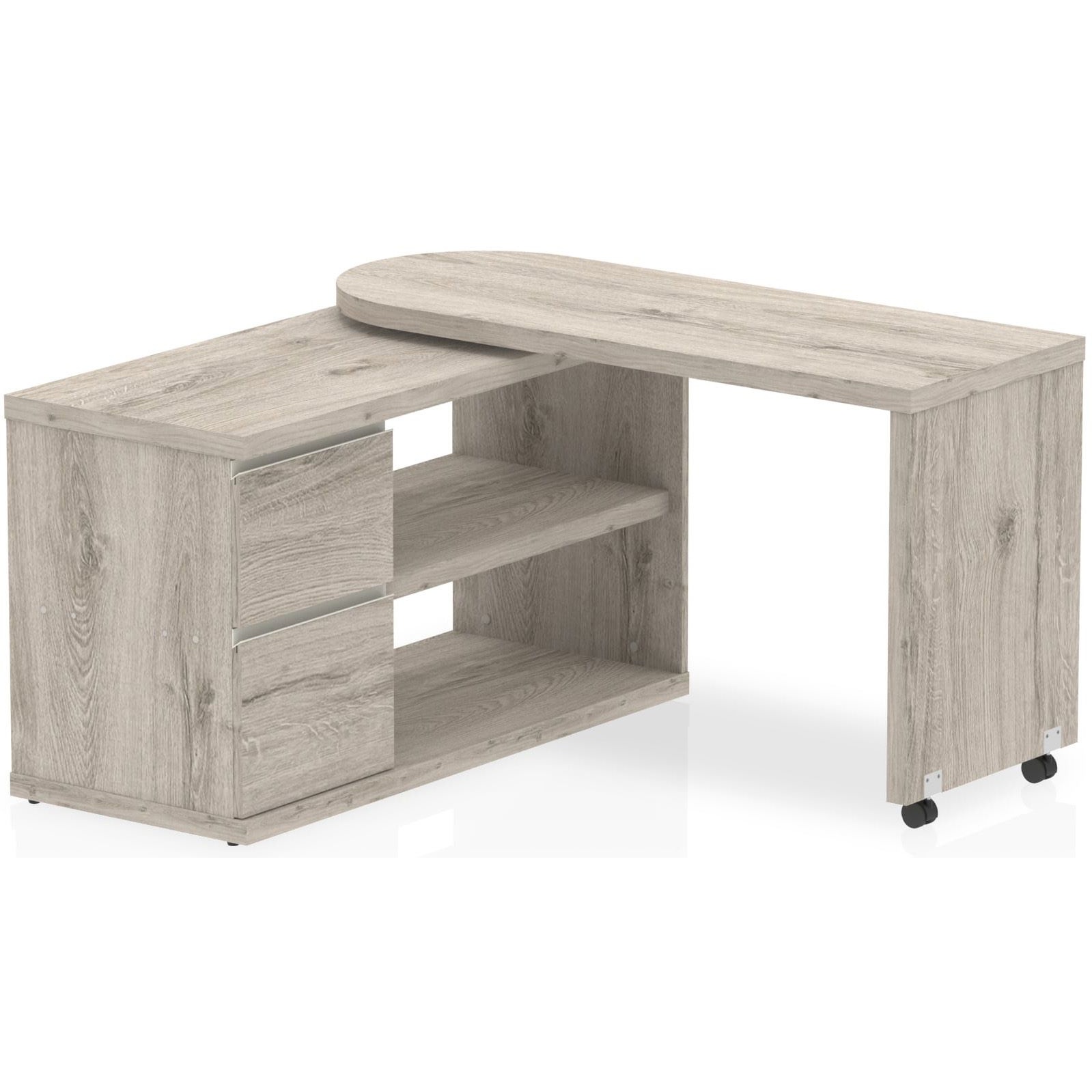 grey oak office furniture