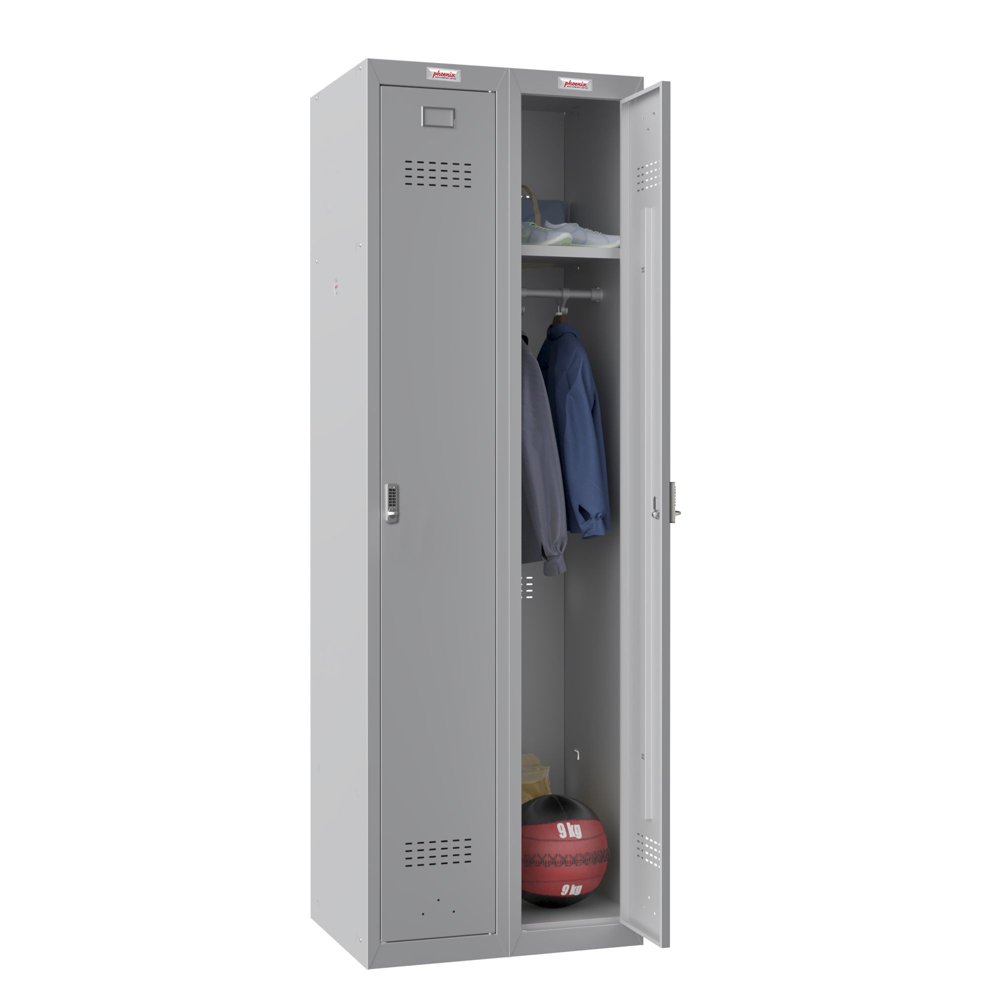 Phoenix PL Series Personal Lockers 2 Door Locker With Electronic Lock