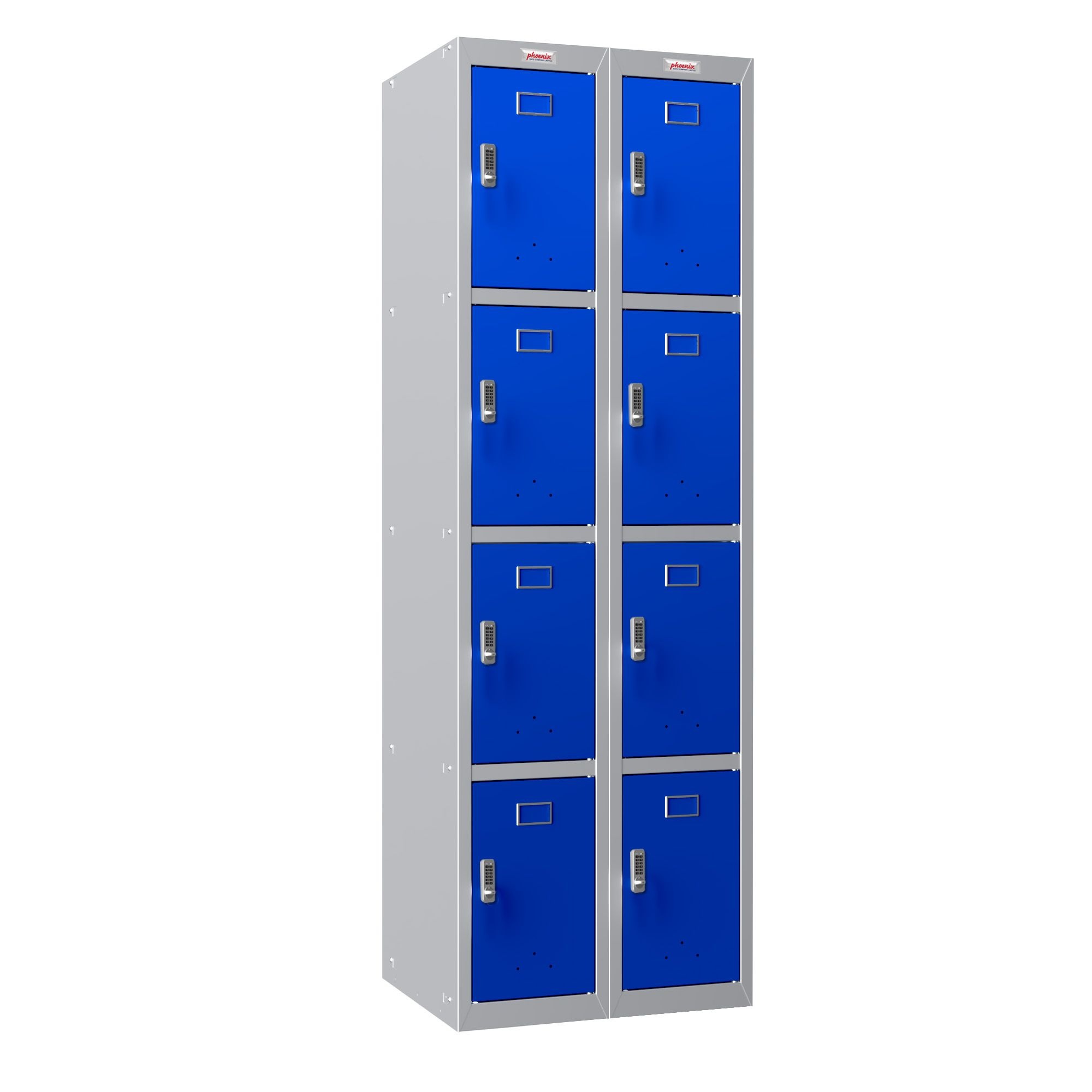 Phoenix PL Series Personal Lockers 8 Door 2 Column With Electronic Lock