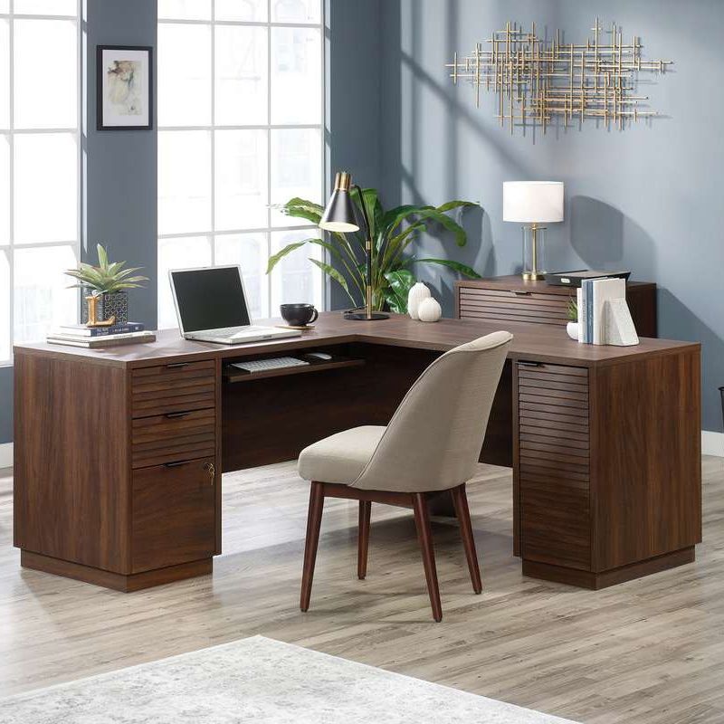 Lewen L Shaped Home Office Desk Free, L Shaped Home Office Desk With Drawers