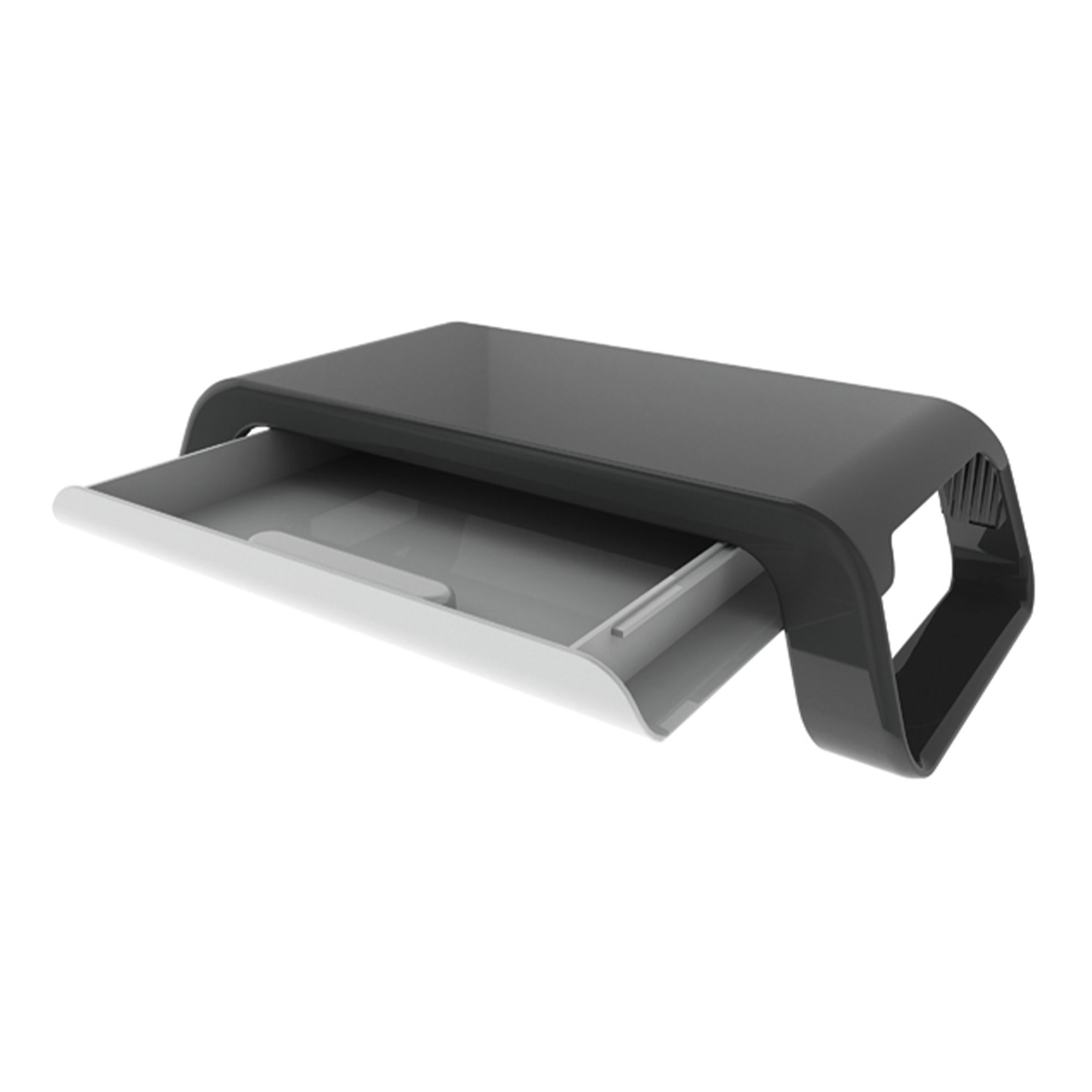 Contour Ergonomics Curved Monitor Stand with Drawer