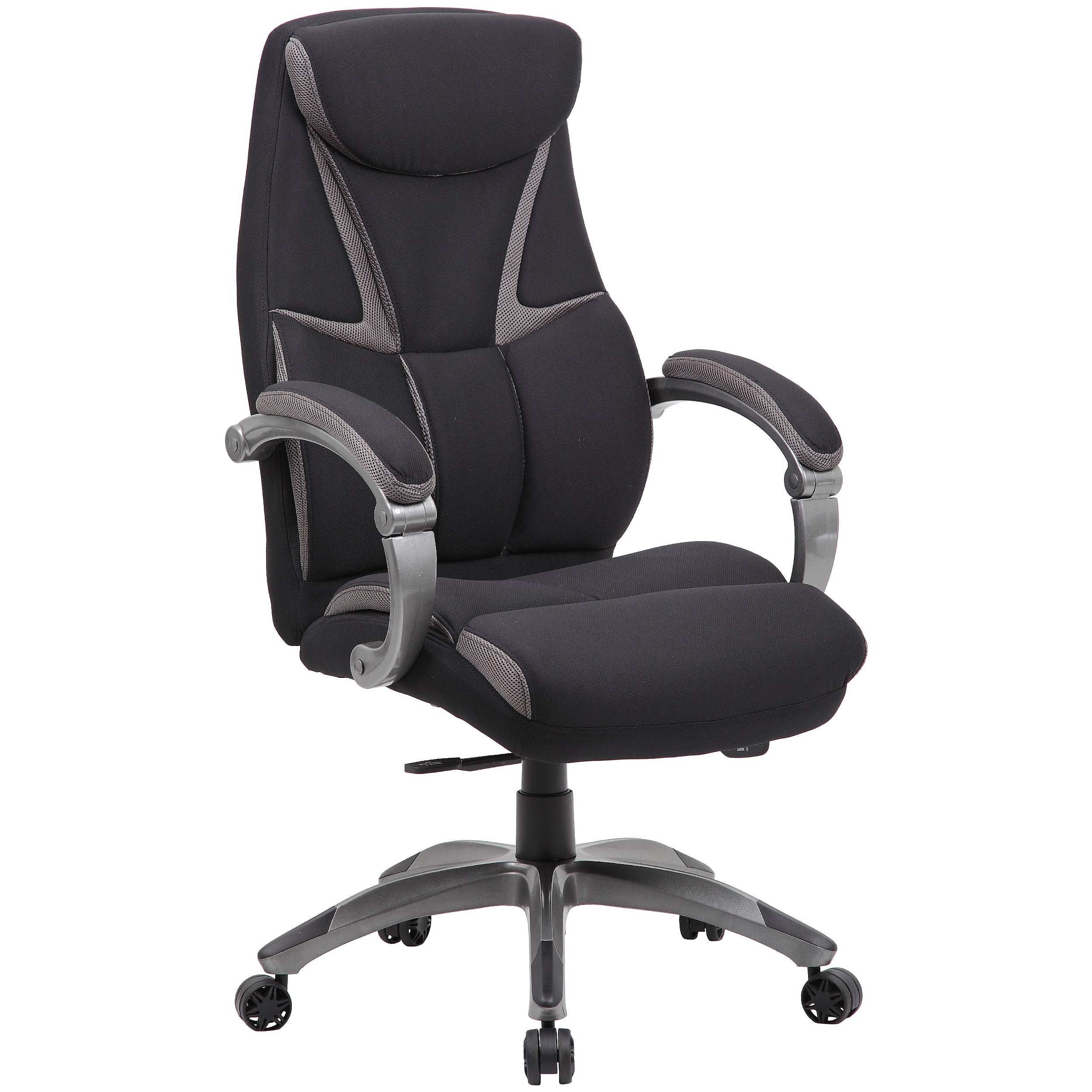 Berlin Synchronous Fabric Manager's Chair With Free Footrest
